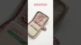 Small zipper around wallet #handmadewallet #diy #walletmaking