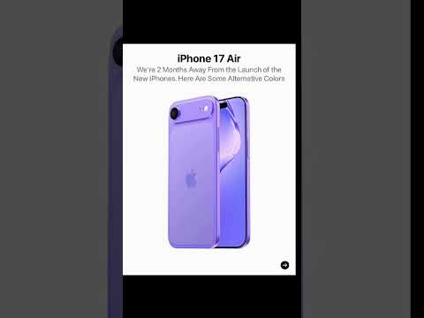 #iPhone17AirColors #NewiPhoneAir #iPhoneAirPalette #AppleAesthetic #ColorSplashApple #NextGenStyle