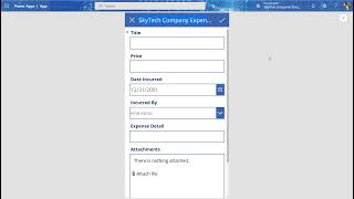 Microsoft o365 PowerApps Intro: Building a Company Expense Form App