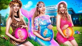 Mermaid Becomes a Mom! Pregnant Mermaid vs Real Life Girl