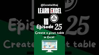 Episode 25 - How to create a pivot table in excel in Excel 📊 | BPA | BPA Educators