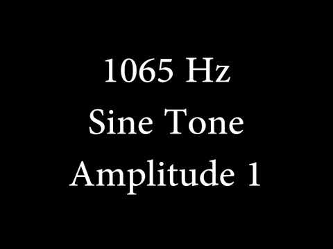 1065 Hz Sine Tone Amplitude 1