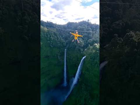 Tad Fane Waterfall Zipline : เล่นซิปไลน์น้ำตกตาดฟาน ลาวใต้
