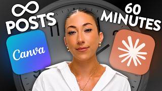 How to Create 30 Days of Content in under 60 Minutes Using AI (Claude + Canva)
