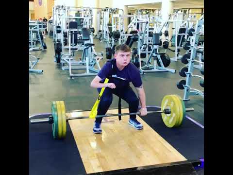 235 pound deadlift!! With new harness!!