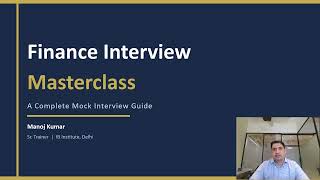 Finance Mock Interview Questions & Topics That Actually Matter