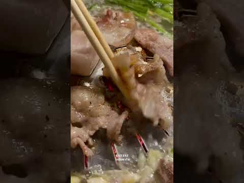 บรรยากาศแบบนี้ต้องหมูกระทะเท่านั้น!!  #หมูกะทะ #กิน #food #shortvideo