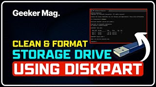 How to Clean and Format Storage Drive Using DiskPart || WIPE STORAGE DRIVE Without Any SOFTWARE