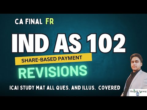 IND AS 102 | SHARE-BASED PAYMENT | CA FINAL FR | REVISION | MAYANK NARANG