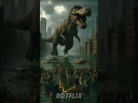 "Hero Dinosaur Saves Entire City from Flood | Must-See Animated Story!"