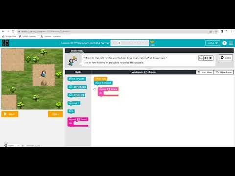 L7 Free Coding class for kids in Tamil - in code.org -While loop #codingforchildren  #codingintamil