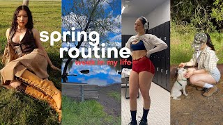 SPRING VLOG✿: productivity, resetting, fashion, workout w/ me, farmers market, brunch party + more!