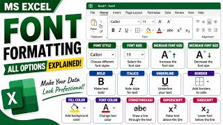 Font Formatting in Microsoft Excel | MS Excel Course: Beginner to Advanced