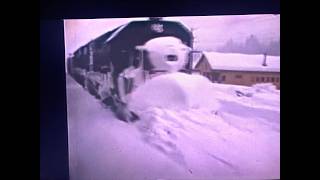 BLIZZARD RIDE PASSENGER TRAIN OVER DONNER PASS 1970