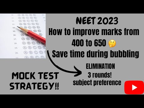 How to improve scores from 400 to 650 | mock test strategy | #neet2023 #neet2024 #neet #neettamil