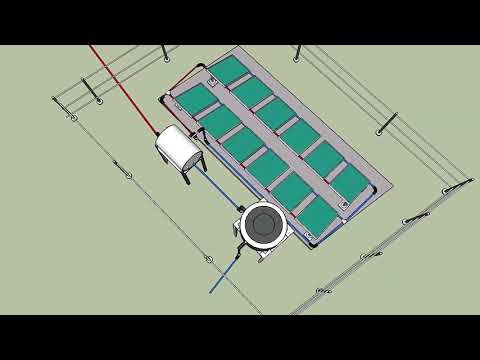 Layout of Solar water heater.