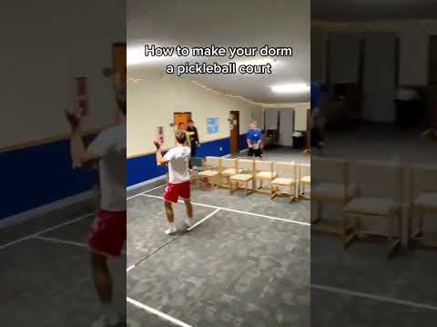 How to make your dorm a pickleball court!