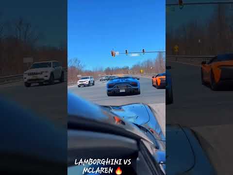 lamborghini vs mclaren #supercar#lamborghini#mclaren#stradman#fyp#fypシ#exotic#cars#shorts