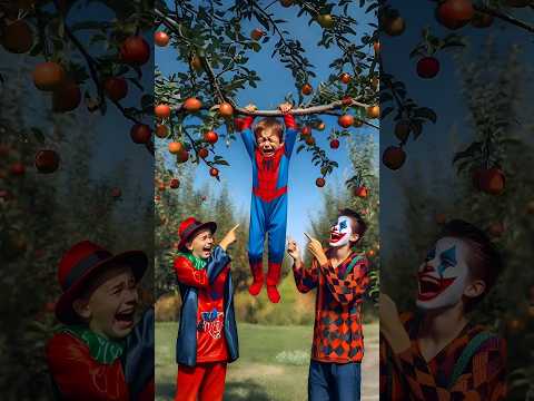 Spider-Man gets stuck in a tree trunk #avengers​ #ironman​ #sirenhead​ #shorts​