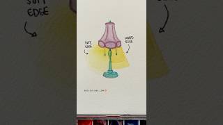 How to think of a hard vs soft edge in watercolor #watercolortutorial #watercolor lor
