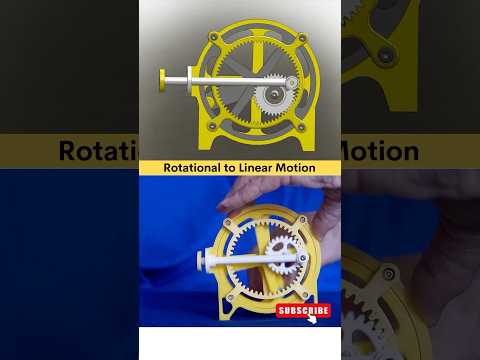 Rotary to Linear Drive - Useful Mechanism 🙃 #machine #3dprinting #cadcam #solidworksmolddesign #3d