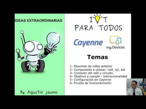 IOT - Solución con Broker gratuito CAYENNE, Activando Relés