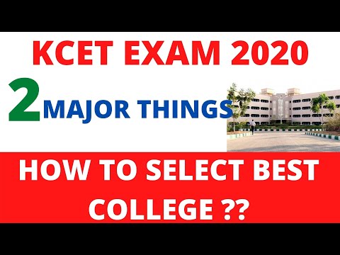 KCET 2020 🔥 |KCET EXAMS 2020 | HOW TO SELECT THE BEST COLLEGE ACCORDING TO YOUR RANK !!!
