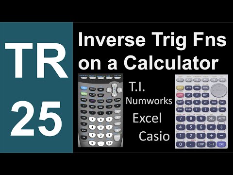 TR-25: Inverse Trig Functions on a Calculator (Trigonometry series by Dennis F. Davis)