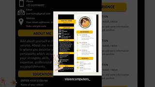 Another resume format #cv #resume#msword #msoffice #microsoftword #resumedesign # #photoshop