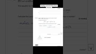 GCSE Chemistry past paper question #gcse #chemistry #igcse #aqa #edexcel #pastpapersolution #shorts