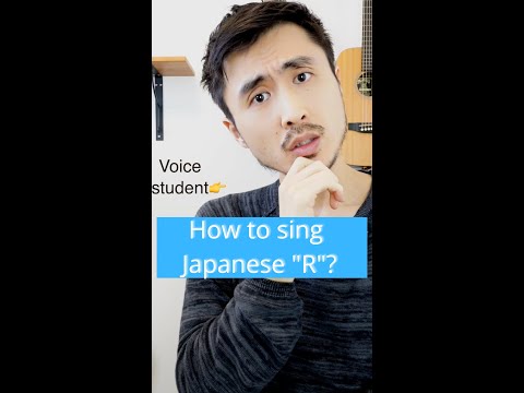 How to pronounce "R" in Japanese  Singing? #shorts
