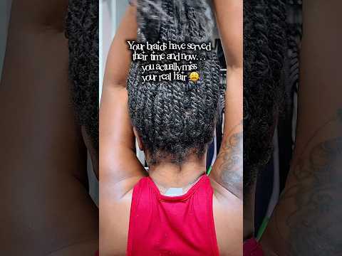 Natural Hair #4chaircare #4bhair #curlyhairstyles #protectivestyles #knotlessbraids #naturalbeauty