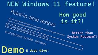 Windows Point-in-time restore demo