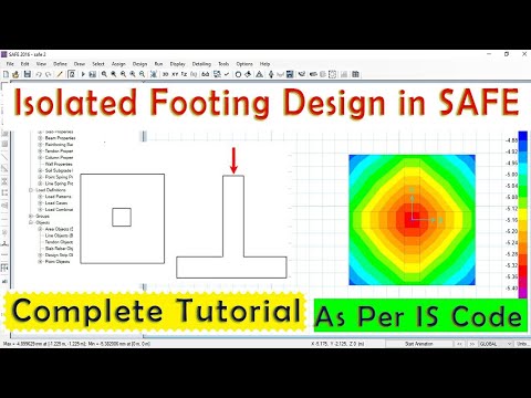 Isolated Footing Design In SAFE | Design Analysis Of Footing | SAFE Tutorial For Foundation Design