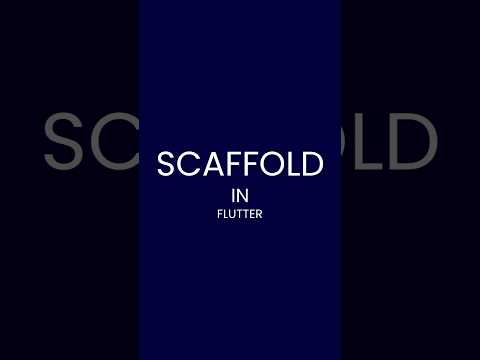 Scaffold Widget Explained in 30 Seconds #flutter #flutterwidgets #scaffold #fluttertutorial