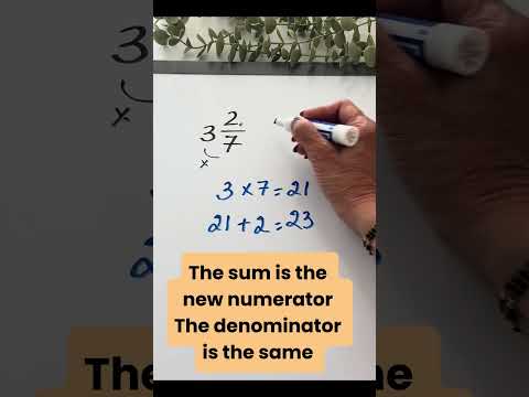 Transform Mixed Numbers into Improper Fractions Easily!  #learningisfun  #education #mathforkids