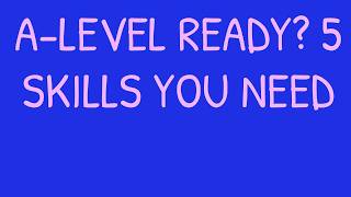 The GCSE Skills A Level Maths Assumes You Already Know