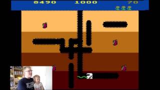 Dig Dug (Atari 8-bit) Let's Play With Kids