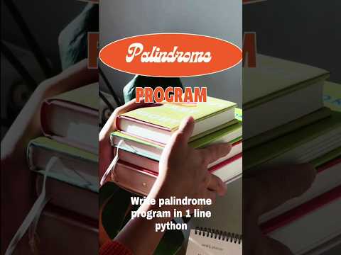 palindrome program in 1 line #shorts #short #shortvideo #youtubeshorts #shortsvideo #shortsfeed