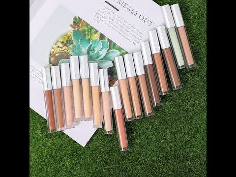 16 colors liquid concealer,creamy texture,high coverage,easy to blend