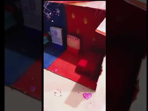Making hot v/s cold challenge || short video || easy cardboard makeover