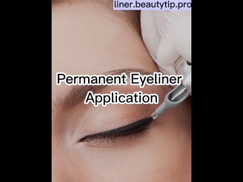 Permanent Eyeliner Tutorial #permanentmakeuptraining