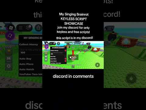 my singing brainrot keyless script showcase #discord #roblox #scripting #robloxedit #bloxfruits