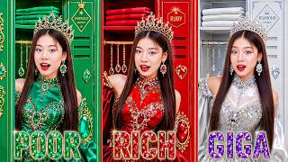 Poor Vs Rich Vs Giga Rich Students At School! Emerald Vs Ruby Vs Diamond Girl!