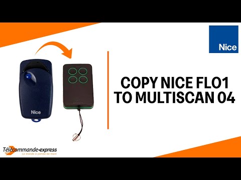 How to Copy a NICE FLO1 Remote to a MULTI SCAN 04 Cloning Remote