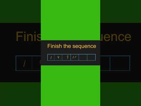 Finish the sequence #maths #math #matholympiad #mathproblems #braintest #iqtest #brainteaser