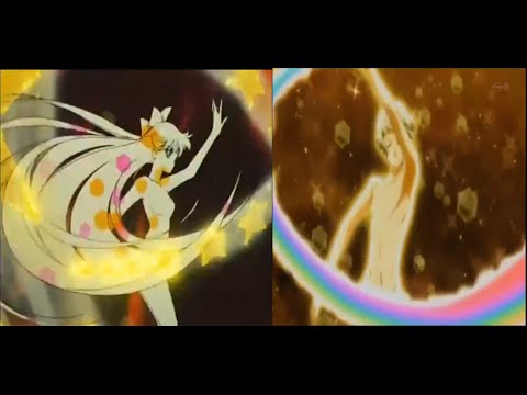 HD高清【美少男戰士VS美少女戰士 1:1變身比較】Sailor Moon 美男高校地球防衛部LOVE! Binan Koukou Make up Transform Comparison