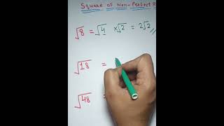 Square Of Non - perfect Root # New maths tricks # Maths # Maths tricks # Square tricks # Shorts feed