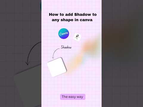 Add shadow to your Canva Shape, without exporting 🤯