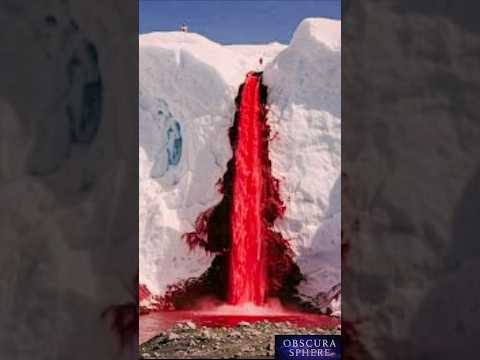 Antarctica’s Blood Falls – The Glacier That Bleeds.#Antarctica #BloodFalls #GlacierMystery